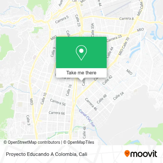 Proyecto Educando A Colombia map
