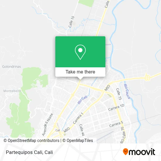 Partequipos Cali map