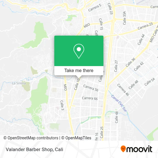 Valander Barber Shop map