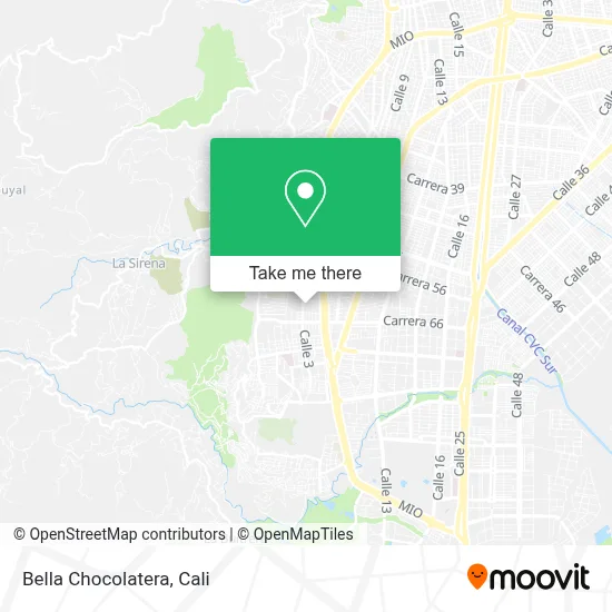 Bella Chocolatera map