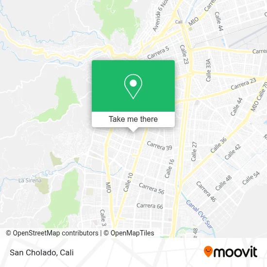 San Cholado map