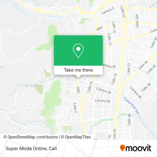 Super Moda Online map