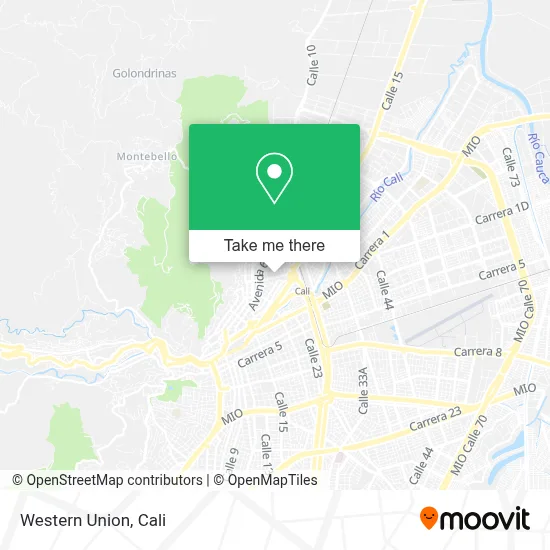 Western Union map