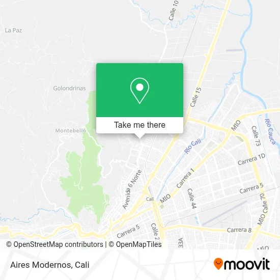 Aires Modernos map