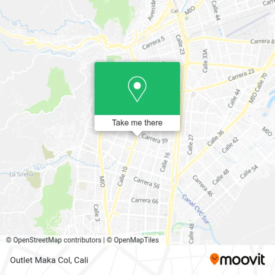 Outlet Maka Col map
