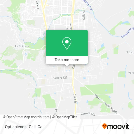 Optiscience- Cali map