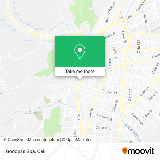Goddess Spa map