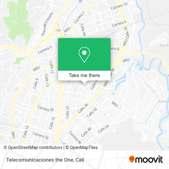 Telecomunicaciones the One map