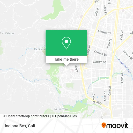 Indiana Box map