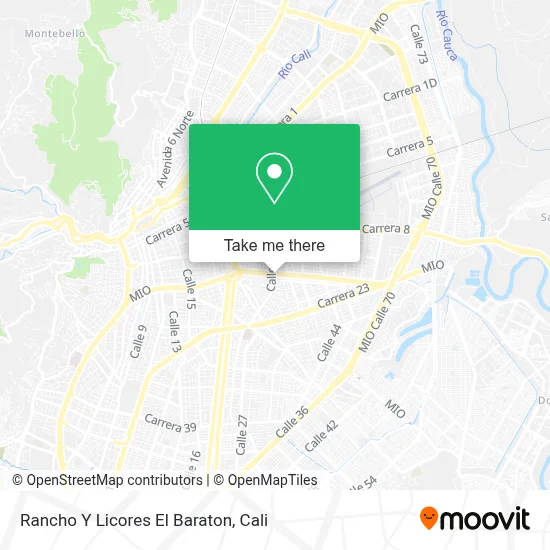 Rancho Y Licores El Baraton map