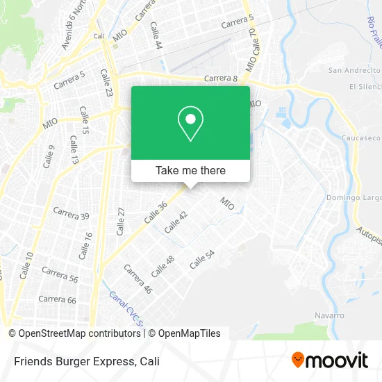 Friends Burger Express map