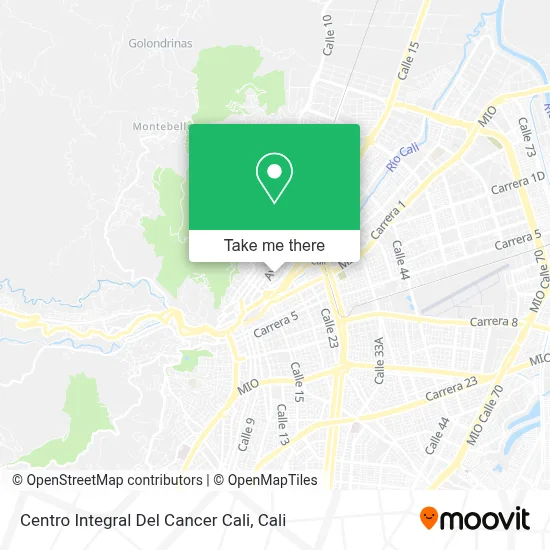 Centro Integral Del Cancer Cali map