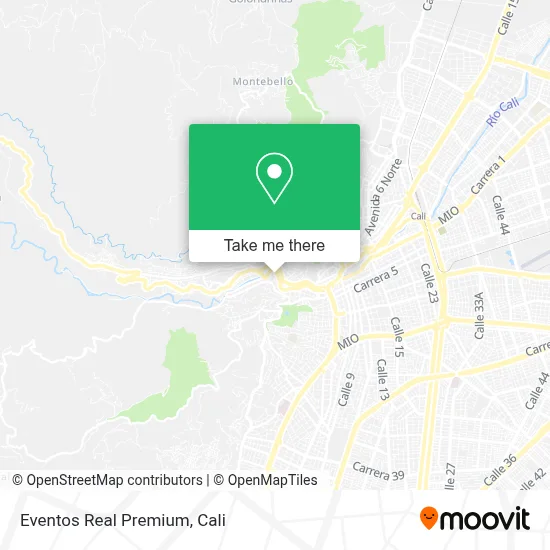 Eventos Real Premium map