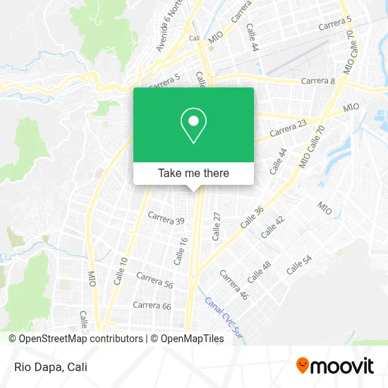Rio Dapa map