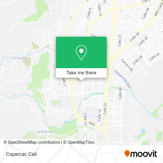 Copercar map