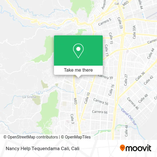 Nancy Help Tequendama Cali map