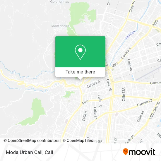 Moda Urban Cali map