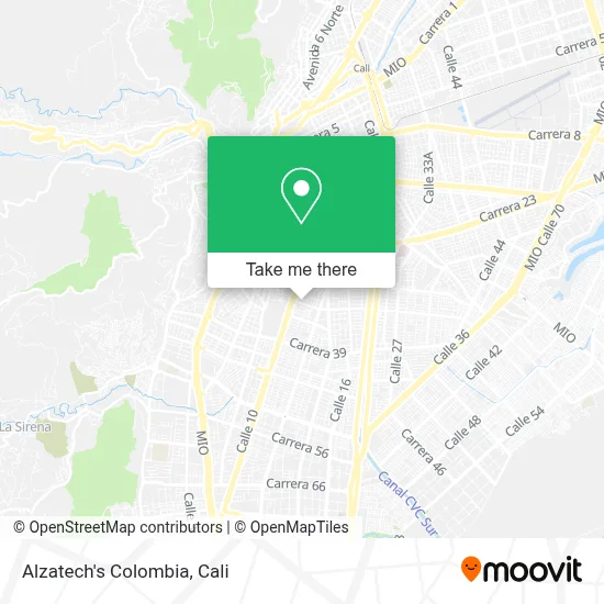 Alzatech's Colombia map