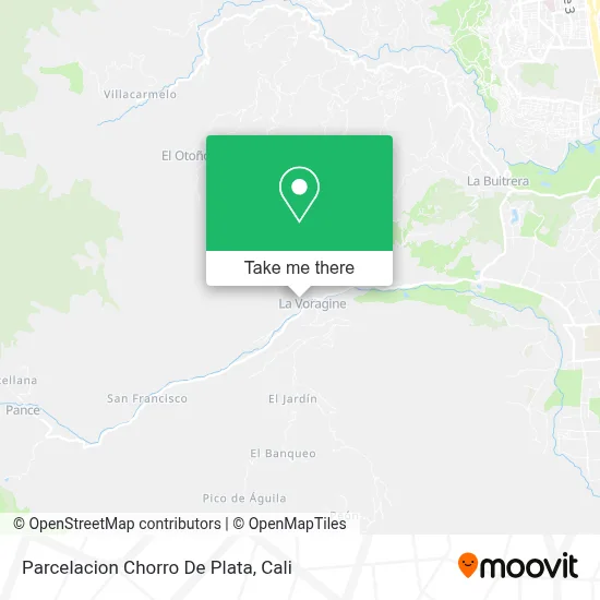Parcelacion Chorro De Plata map
