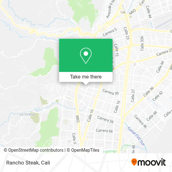 Rancho Steak map