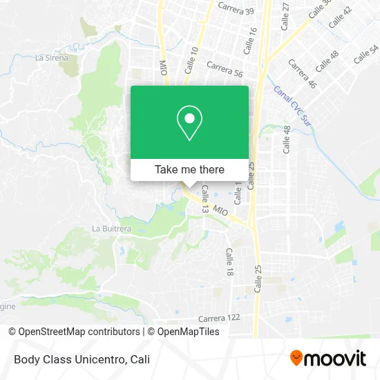 Body Class Unicentro map
