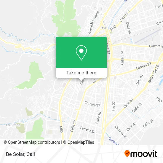 Be Solar map