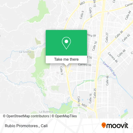 Rubio Promotores. map
