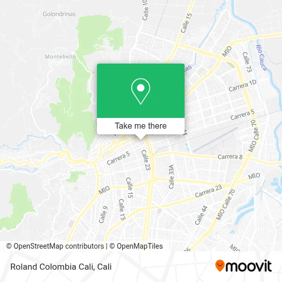 Roland Colombia Cali map
