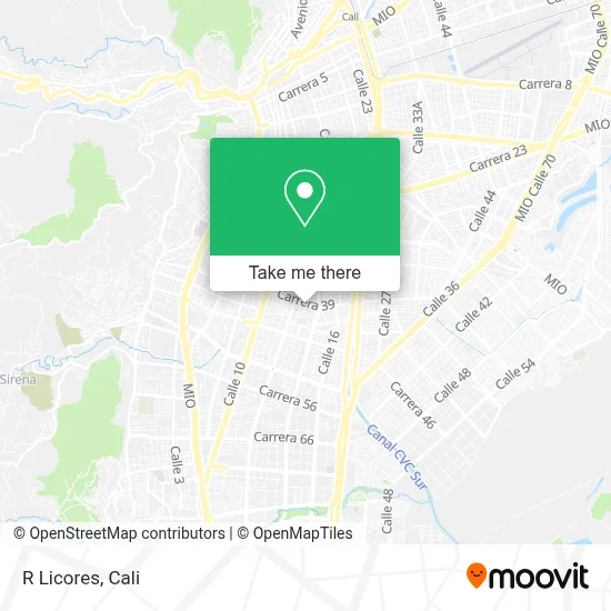 R Licores map