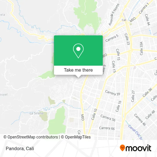 Pandora map