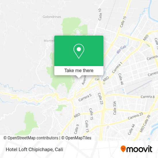 Hotel Loft Chipichape map