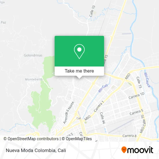 Nueva Moda Colombia map