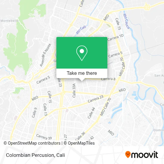 Colombian Percusion map