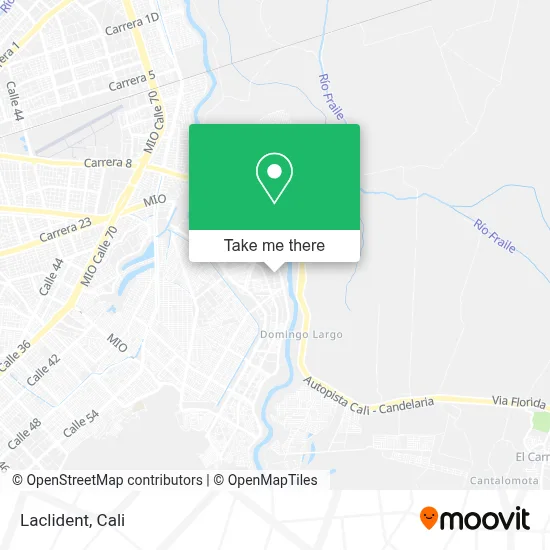 Laclident map