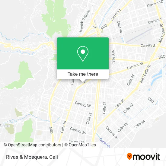 Rivas & Mosquera map