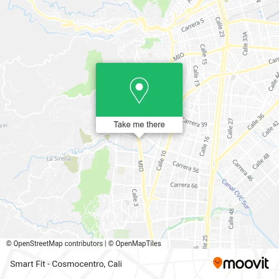Smart Fit - Cosmocentro map