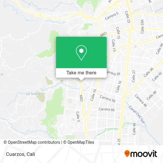 Cuarzos map