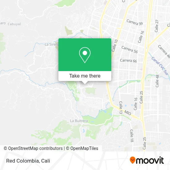 Red Colombia map