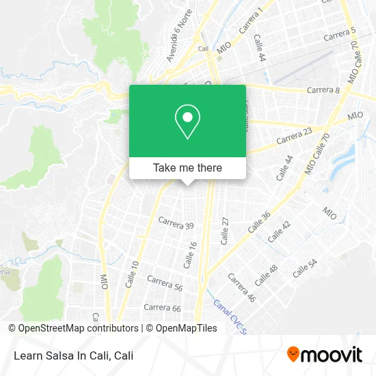 Learn Salsa In Cali map