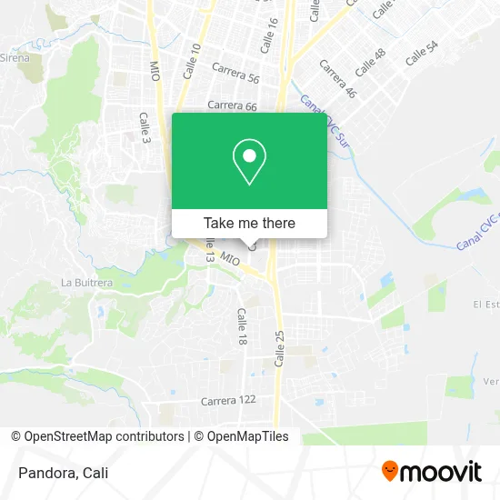 Pandora map