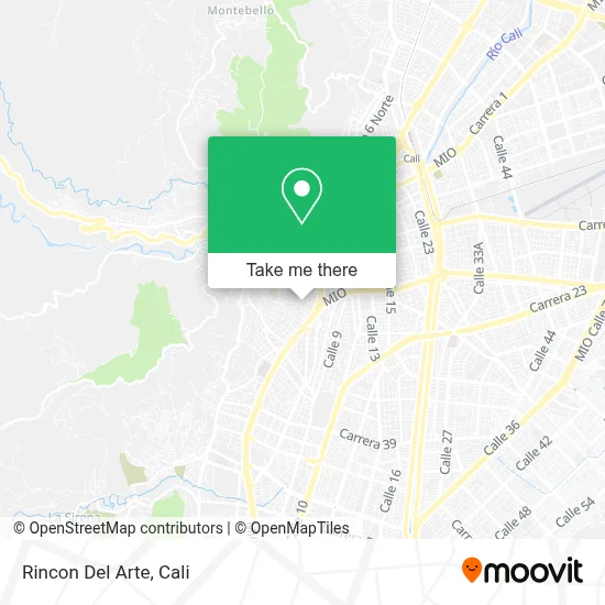 Rincon Del Arte map