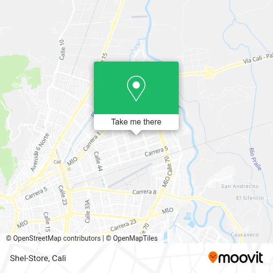Shel-Store map