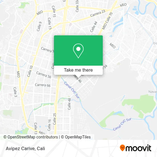 Avipez Carive map