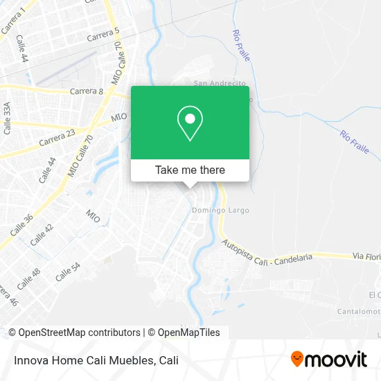Innova Home Cali Muebles map