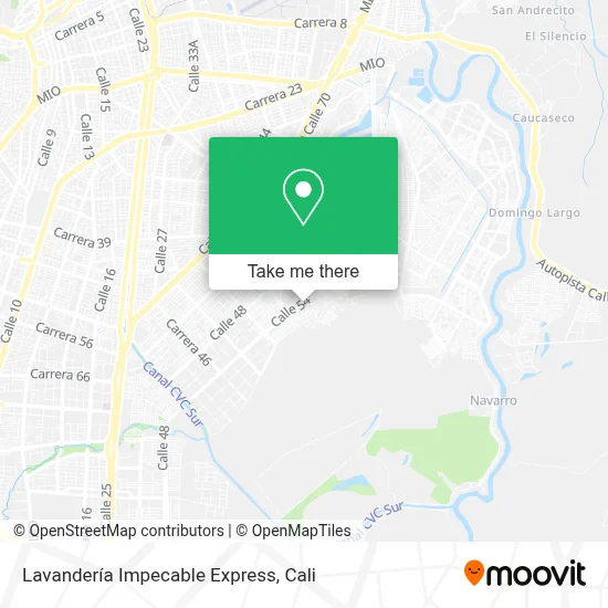 Lavandería Impecable Express map