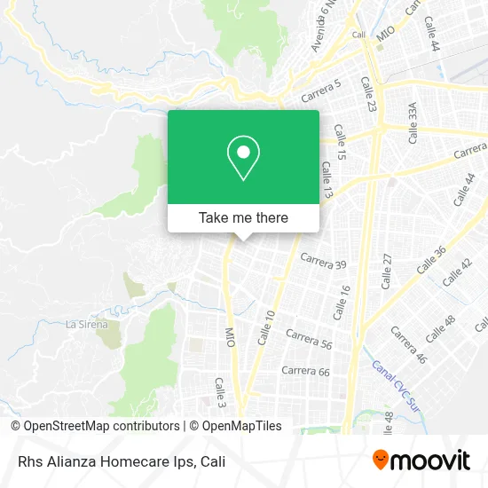 Rhs Alianza Homecare Ips map