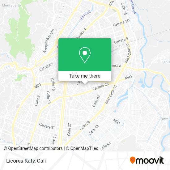 Licores Katy map
