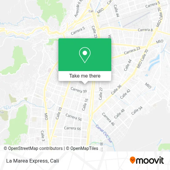 La Marea Express map