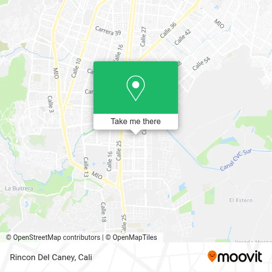 Rincon Del Caney map