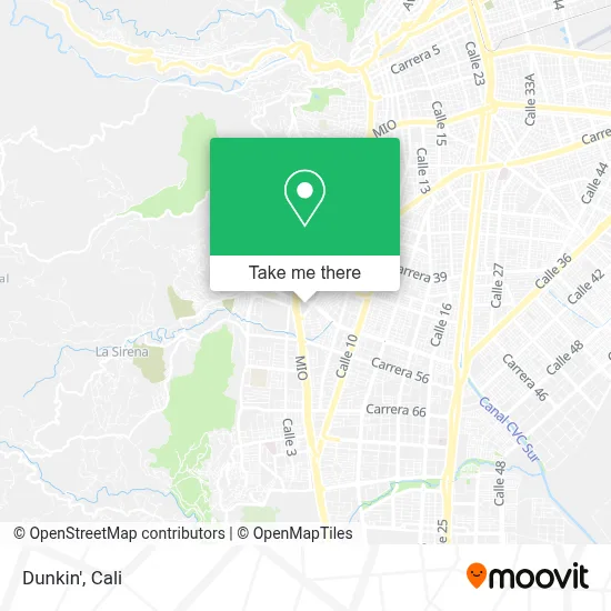 Dunkin' map